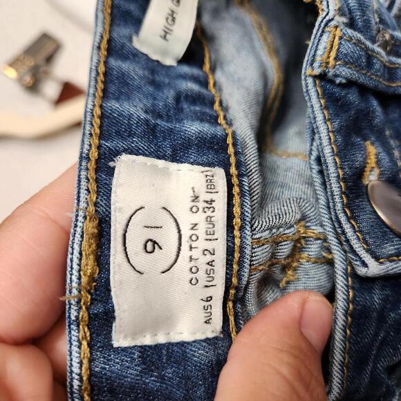 Cotton On Women's High Grazer Skinny Denim Jeans -Size 2 - Picture 8 of 9